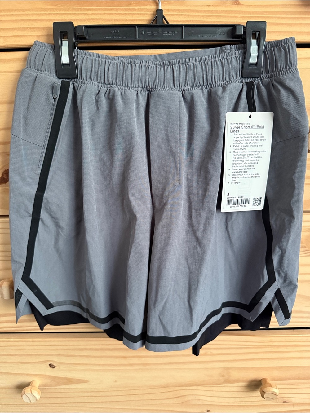 Surge Shorts II - Men's Grey with black accents Performance Running Shorts